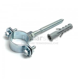 Collare Pesante Zincato Completo di Fissaggio Diam. 3/4"