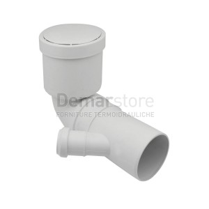 Curva WC Innesto Prolungata con 1 Attacco Orientabile Ø40 | Diam. 90