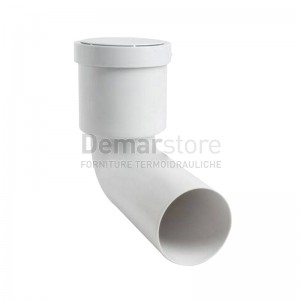 Curva WC Innesto Prolungata con Guranizione e Tappo | Diam. 90