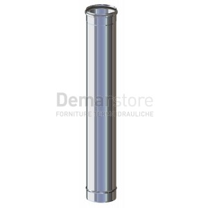 Tubo Acciaio Inox | Aisi 304 | Mono Parete | cm.100 | Diam. 100