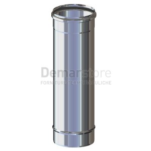 Tubo Acciaio Inox 304 Mono Parete cm. 50 Diam.  300