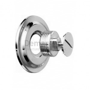 Tappo Ottone con Vite e Borchia Diam. 1/2" Lux