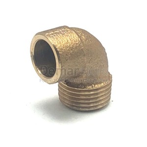 Gomito Bronzo a Saldare Maschio 12 x 1/2"