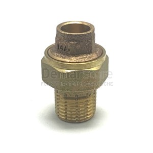 Bocchettone Bronzo a Saldare Diritto Maschio 18 x 1/2"