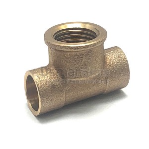Tee Bronzo a Saldare Femmina 12 x 1/2"