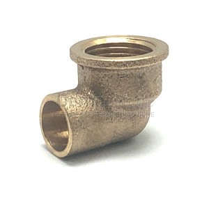 Gomito Bronzo a Saldare Femmina 12 x 1/2"
