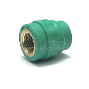 Raccordo in PPR Diritto Femmina Diam. 25x1/2"