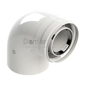 Curva Coassiale Condensazione 90° MF 60/100