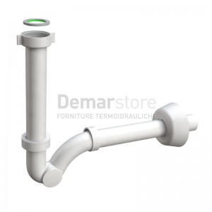 Sifone a S Abs Bonomini Attacco 1"1/4 Bianco