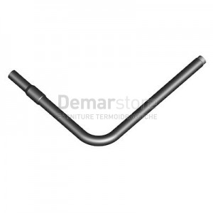 Giunto di Transizione Rivestito Curvo a Saldare per Gas e Acqua Maschio Diam. 25 x 3/4"