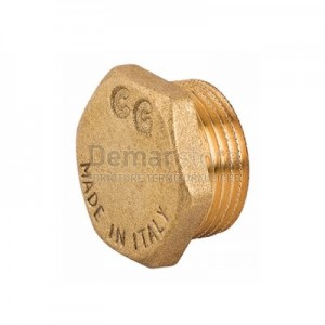Tappo in Ottone Giallo Maschio 1"1/2