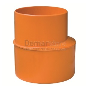 Aumento Arancio PVC Eccentrico Diam. F. 63 x M. 80