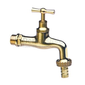 Rubinetto Portagomma Ottone Giallo 1/2" Pesante