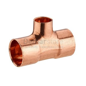 Tee Ridotta Rame a Saldare Diam. 22x12x22