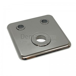 COBRABOX | Placca + Distanziale Foro Ø32 | Cromo Lucido