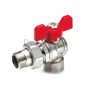 Valvola a Sfera a Squadra Bocchettonata a Farfalla MF 1/2"