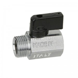 Valvola a Sfera Mini Nichelata MF 1/2"