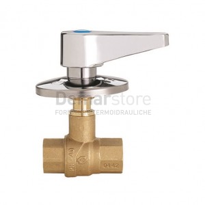 Valvola a Sfera da Incasso con Leva e Rosone FF 1/2"