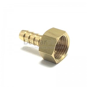  Raccordo Portagomma in Ottone Diam.  9 x 1/4" GPL | Femmina