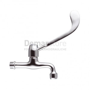 Rubinetto Singolo a Muro con Leva Clinica 1/2"