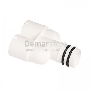 Raccordo a Y per Scarico Condensa 2 Vie D.16 Con Oring
