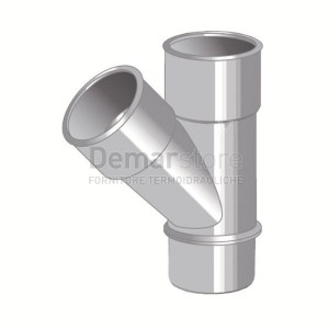 Braga Grigia PVC ad Incollaggio 45° MF Diam. 32