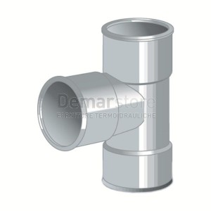 Braga Grigia PVC ad Incollaggio 87° FF Diam. 40