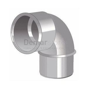 Curva Grigia PVC ad Incollaggio 87° MF Diam. 32