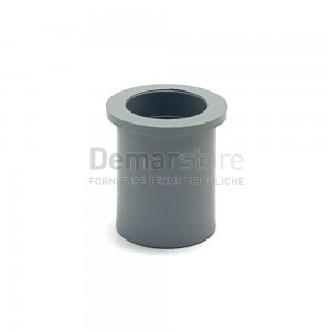 Codolo Grigio PVC ad Incollaggio Diritto con Cartella Diam. 40