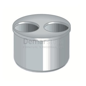 Riduzione a Tampone Grigia PVC ad Incollaggio Diam. 100 x 40 x 40