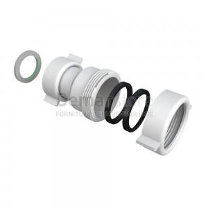 Manicotto Ridotto Bonomini per Tubi Scarico con Flangia F. 1"1/2 x 32