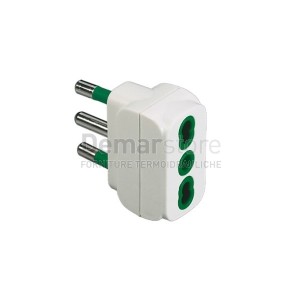 Adattatore Bipasso 2 Poli + T 16A