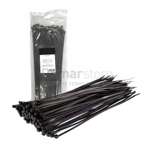 Fascette di Cablaggio in Nylon | Nere | 4.8x250 mm | (Pz.100)