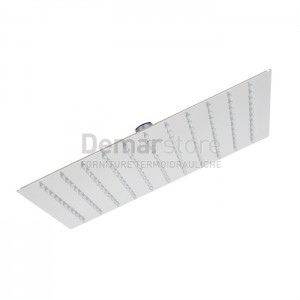 Soffione Doccia | Quadro | Ultra Slim | Acciaio Inox | cm 30 x 30