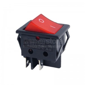 Interruttore Bipolare Luminoso Rosso 16A per Stufe a Pellet