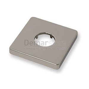 Rosetta Cromata Diam. 1/2" in Ottone Quadrata