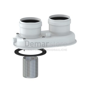 Sdoppiatore Monoblocco per Scarico Caldaie FF Flangiato Diam. 80