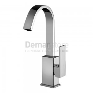 Miscelatore Lavabo Paffoni con Piletta di Scarico e Canna Orientabile | Serie ELLE Collo Alto