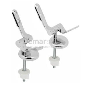 Cerniere Universali Regolabili per Sedili WC Avvitabili dal Basso (Coppia)