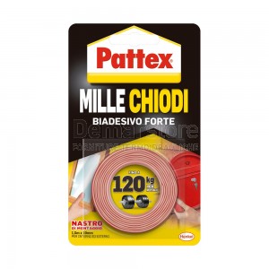Nastro Biadesivo Pattex MILLECHIODI mm 19 x Mt.1,5