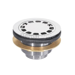 Piletta Doccia Sifonata TEA in Ottone Foro Ø 60 mm Diam. 1"1/4