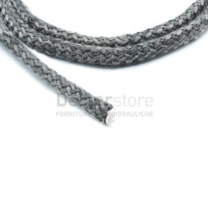 Treccia in Fibra di Vetro "Nera" Tonda ARTICA con Rinforzo Interno Diam. 12 mm "al Metro"