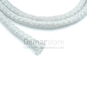 Treccia in Fibra di Vetro "Bianca" Tonda ARTICA con Rinforzo Interno Diam.15 mm "al Metro"
