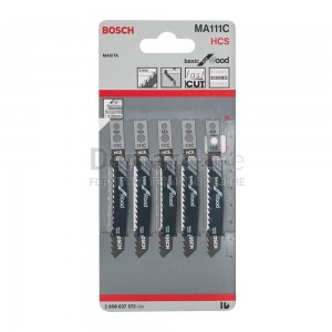 Set 5 Lame per Seghetto Alternativo HCS mm. 60 | MA111C | Legno e PVC