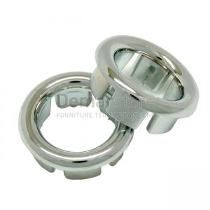 Set 2 Ghiere di Ricambio per Troppo Pieno in ABS | Cromo | Diam. 24 mm