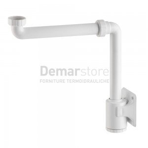 Sifone Lavabo Salvaspazio TEA Attacco 1"1/4 | Bianco