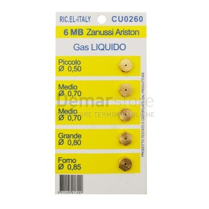 Set Ugelli Cucina Pz.5 | 6MB | Gas METANO