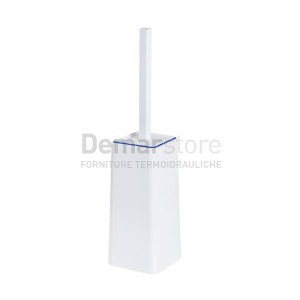 Porta Scopino in ABS Bianco/Blu METAFORM | Mod. KEOPE