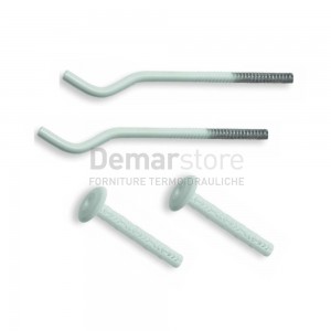 Mensole per Radiatori Alluminio Tonde (Coppia) | Lunghezza mm.220