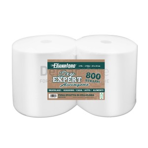 Carta Asciugamani DRY EXPERT 800 Strappi in Rotolo (Pz.2)